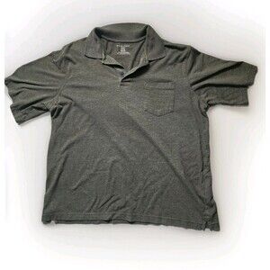 Puritan Polo Shirt Pocket Short Sleeve Green Stretch Cotton Blend Mens Sz XL EUC